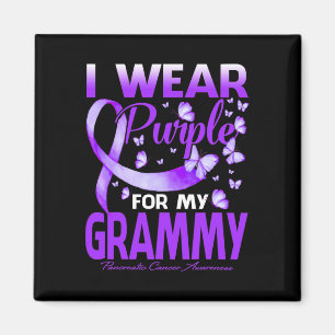 I Wear Purple For My Grammy Pancreatic Cancer Awar Magnet