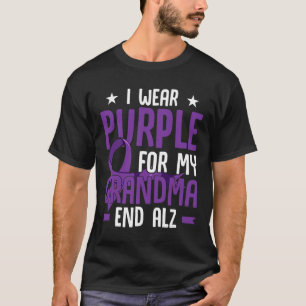I Wear Purple For My Grandma End Heimer Heimerheim T-Shirt