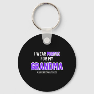 I Wear Purple For My Grandma - Heimerheimer Awaren Key Ring