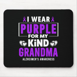 I Wear Purple For My Grandma Heimerheimer's Awaren Mouse Pad