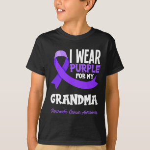 I Wear Purple For My Grandma Pancreatic Cancer Awa T-Shirt