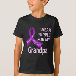 I Wear Purple For My Grandpa Heimerheimer Disease T-Shirt