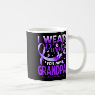 I Wear Purple For My Grandpa Pancreatic Cancer Awa Coffee Mug