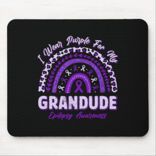 I Wear Purple For My Grandude Epilepsy Awareness R Mouse Pad