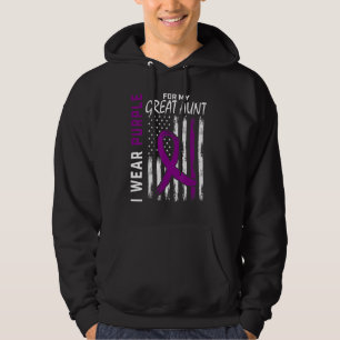 I Wear Purple For My Great Aunt Epilepsy Awareness Hoodie