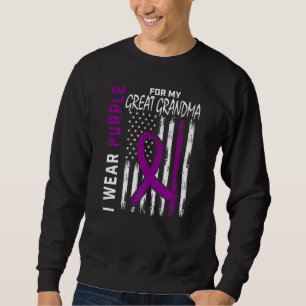I Wear Purple For My Great Grandma Epilepsy Awaren Sweatshirt