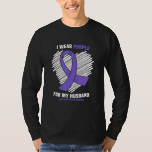 I Wear Purple For My Husband Chiari Malformation A T-Shirt