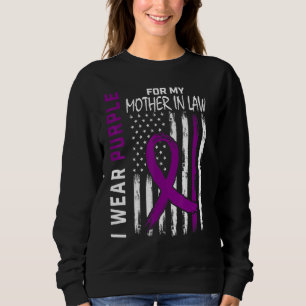 I Wear Purple For My Mother In Law Epilepsy Awaren Sweatshirt