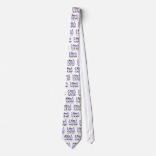 I Wear Purple For My Mother Tie