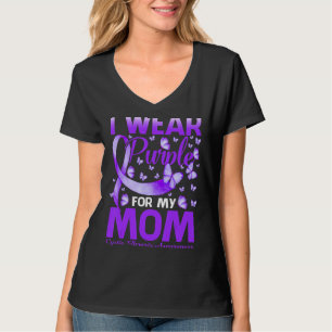 I Wear Purple For My Mum Cystic Fibrosis Awareness T-Shirt