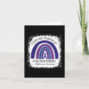 I Wear Purple For My Mum Heimerheimer Bleached Rai Card