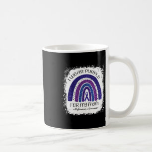 I Wear Purple For My Mum Heimerheimer Bleached Rai Coffee Mug