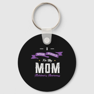 I Wear Purple For My Mum Heimerheimer's Disease He Key Ring