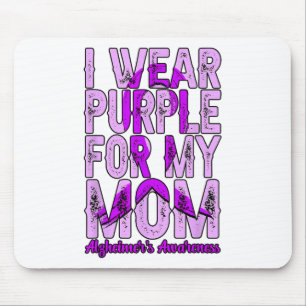 I Wear Purple For My Mum Heimers _5  Mouse Pad