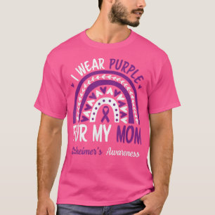 I Wear Purple for my Mum Mother Rainbow Alzheimers T-Shirt