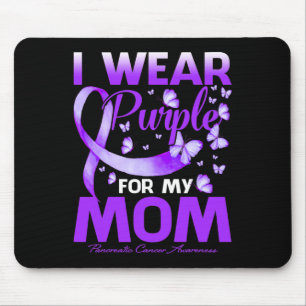 I Wear Purple For My Mum Pancreatic Cancer Awarene Mouse Pad