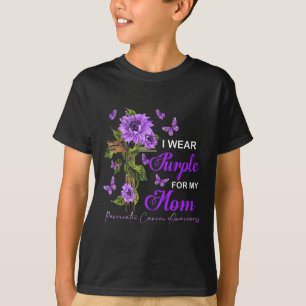 I wear Purple for my Mum Pancreatic Cancer Awarene T-Shirt