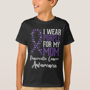 I wear Purple for my Mum Pancreatic Cancer Awarene T-Shirt