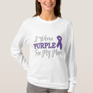 I Wear Purple For My Mum (Purple Ribbon) T-Shirt