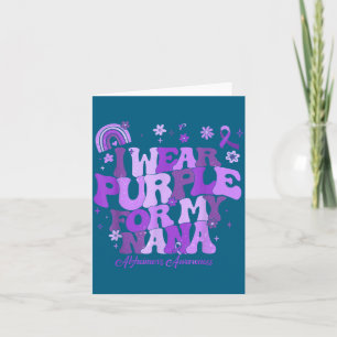 I wear purple for my nana dementia alzheimer's awa card