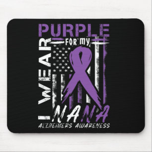 I Wear Purple For My Nana Heimerheimer Heimerheime Mouse Pad