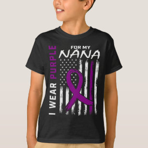 I Wear Purple For My Nana Pancreatic Cancer Awaren T-Shirt