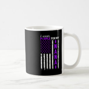 I Wear Purple For My Nana Pancreatic Cancer Usa Fl Coffee Mug