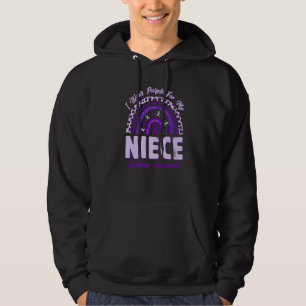I Wear Purple For My Niece Epilepsy Awareness Rain Hoodie