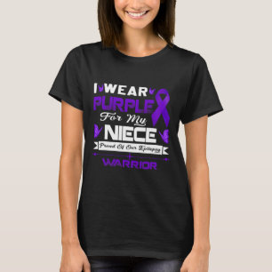 I Wear Purple For My Niece Proud Of Our Epilepsy W T-Shirt