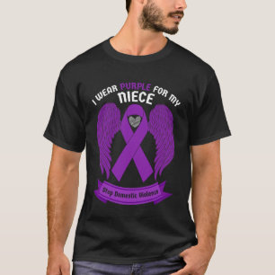 I Wear Purple for My Niece Stop Domestic Violence  T-Shirt