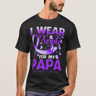 I Wear Purple For My Papa Pancreatic Cancer Awaren T-Shirt