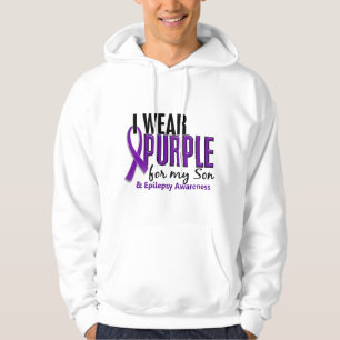 I Wear Purple For My Son 10 Epilepsy Hoodie