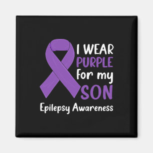I Wear Purple For My Son Epilepsy Awareness Epilep Magnet