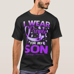 I Wear Purple For My Son Epilepsy Awareness T-Shirt
