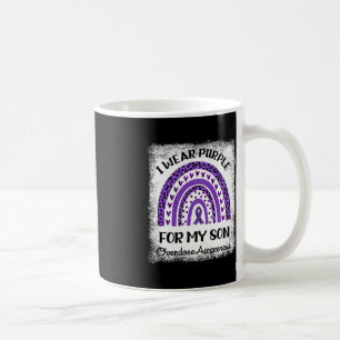 I Wear Purple For My Son Overdose Awareness Retro Coffee Mug
