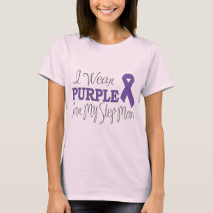 I Wear Purple For My Step-Mum (Purple Ribbon) T-Shirt