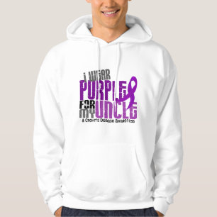 I Wear Purple For My Uncle 6 Crohn’s Disease Hoodie