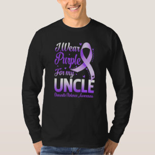 I Wear Purple For My Uncle Domestic Violence Aware T-Shirt