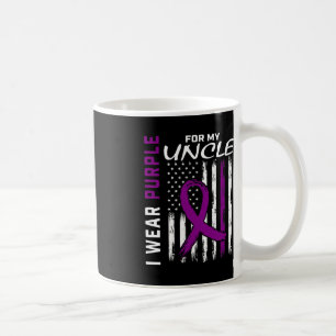 I Wear Purple For My Uncle Epilepsy Awareness Amer Coffee Mug