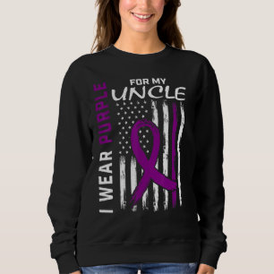 I Wear Purple For My Uncle Epilepsy Awareness Amer Sweatshirt