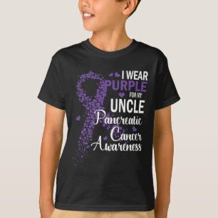 I Wear Purple For My Uncle Pancreatic Cancer Aware T-Shirt