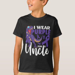 I Wear Purple For My Uncle Pancreatic Cancer Aware T-Shirt