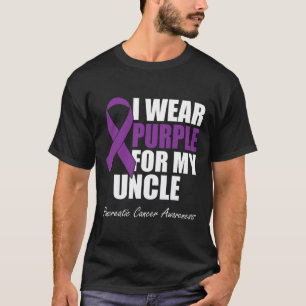I Wear Purple For My Uncle Pancreatic Cancer Aware T-Shirt