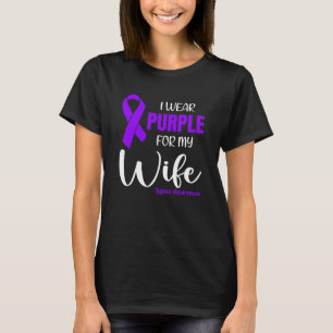 I Wear Purple For My Wife for Lupus Awareness T-Shirt