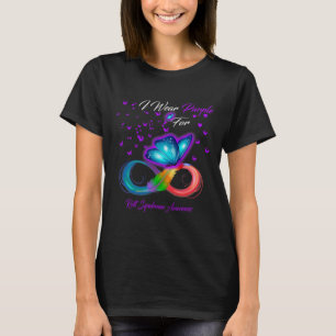 I Wear Purple For Rett Syndrome Awareness Gifts T-Shirt