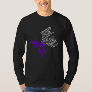 I Wear Purple For Sarcoidosis Awareness Warrior T-Shirt