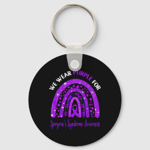 I Wear Purple For Sickle Cell Anaemia Awareness Cu Key Ring