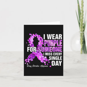I Wear Purple For Someone I Miss Drug Overdose Awa Card