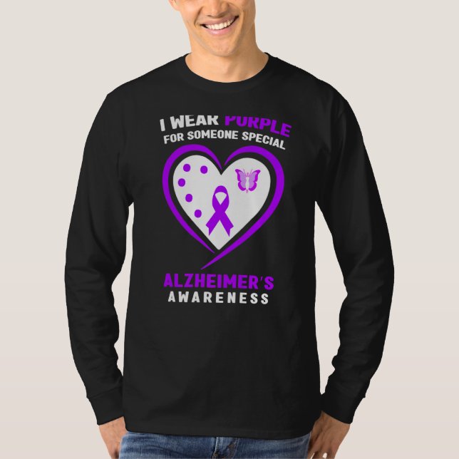 I Wear Purple For Someone Special Alzheimeru2019s  T-Shirt (Front)