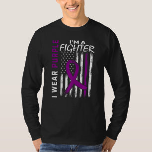 I Wear Purple I'm a Fighter Epilepsy Awareness Ame T-Shirt